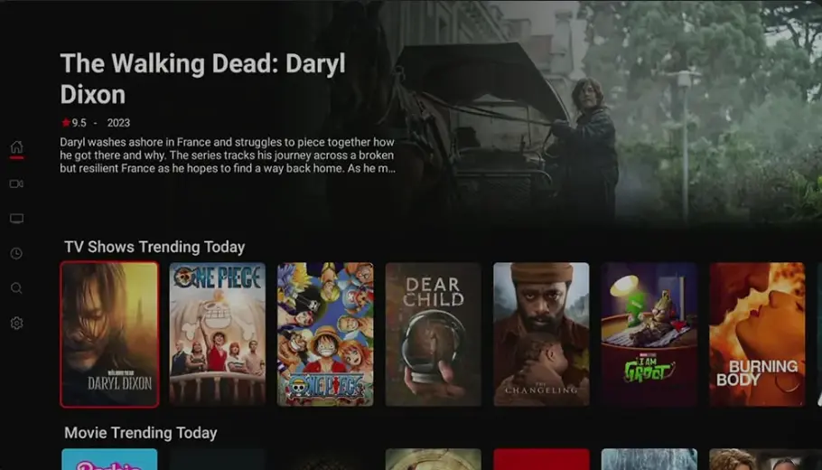 hdo box on android tv home page interface with free movies to stream anywhere, anytime.